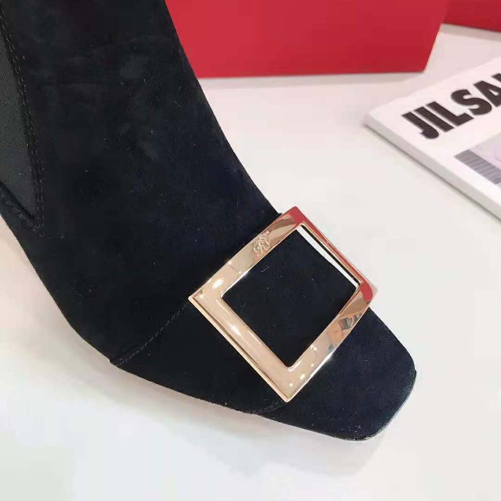 Roger Vivier Women Trompette Chelsea Boots in 6.5 cm Heel-Black - image 9