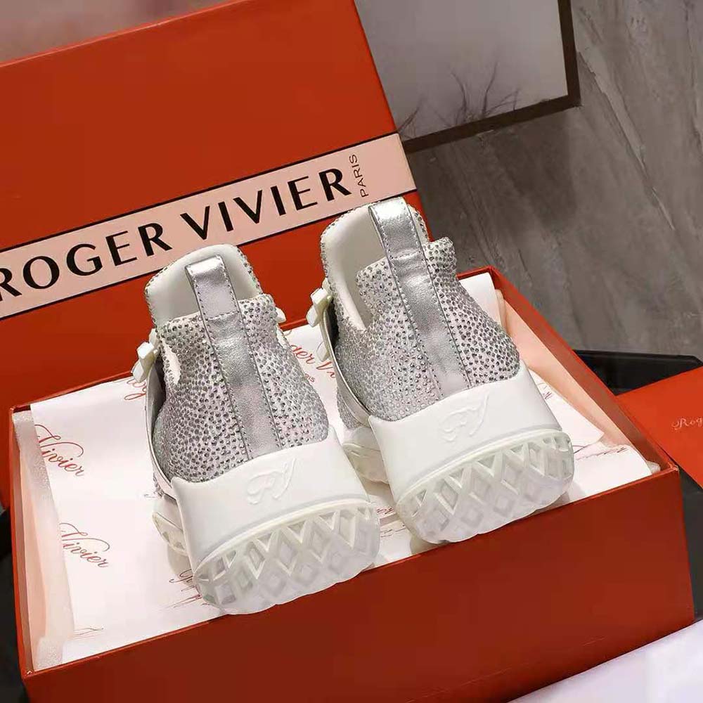 Roger Vivier Women Viv’ Run Bling Strass Buckle Sneakers in Technical Fabrics - image 6