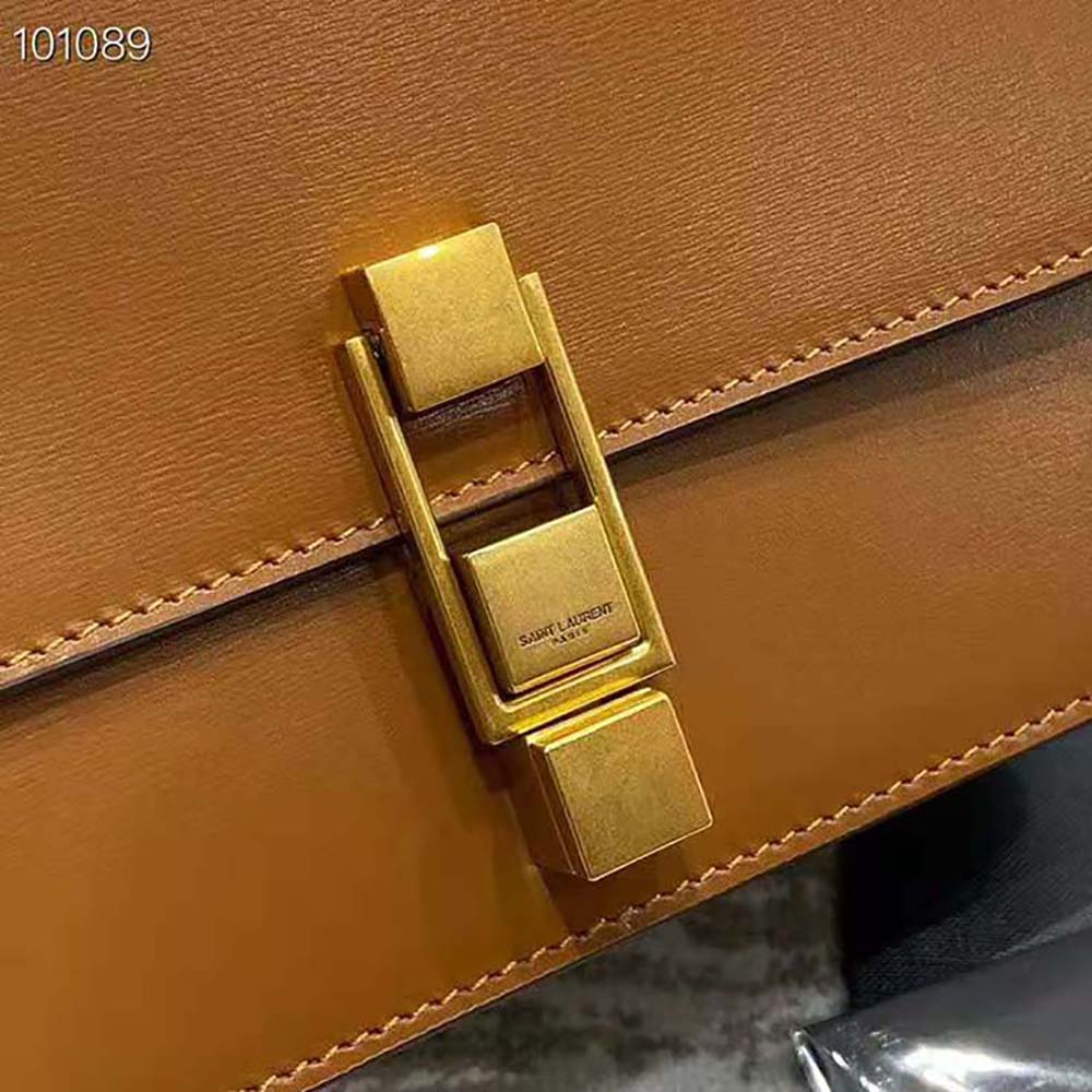 Saint Laurent YSL Women Carre Satchel in Box Saint Laurent Leather - image 7