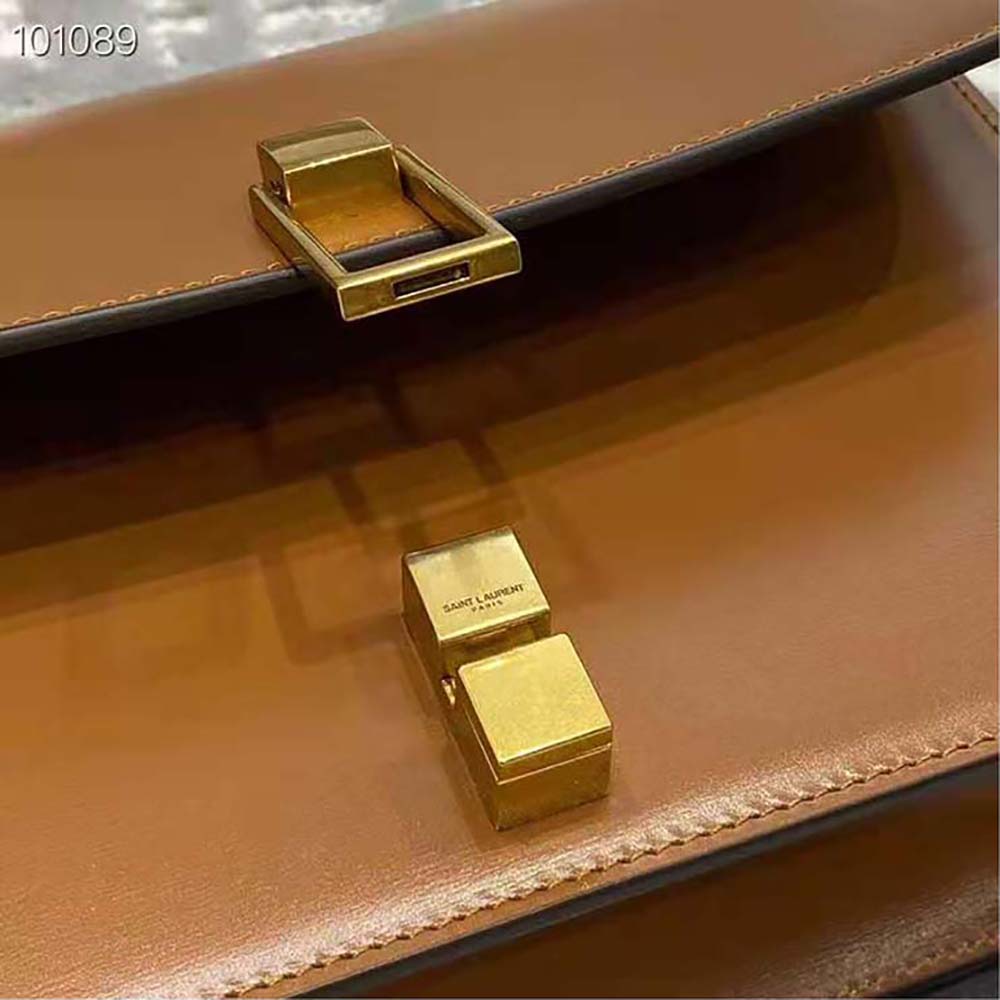 Saint Laurent YSL Women Carre Satchel in Box Saint Laurent Leather - image 8