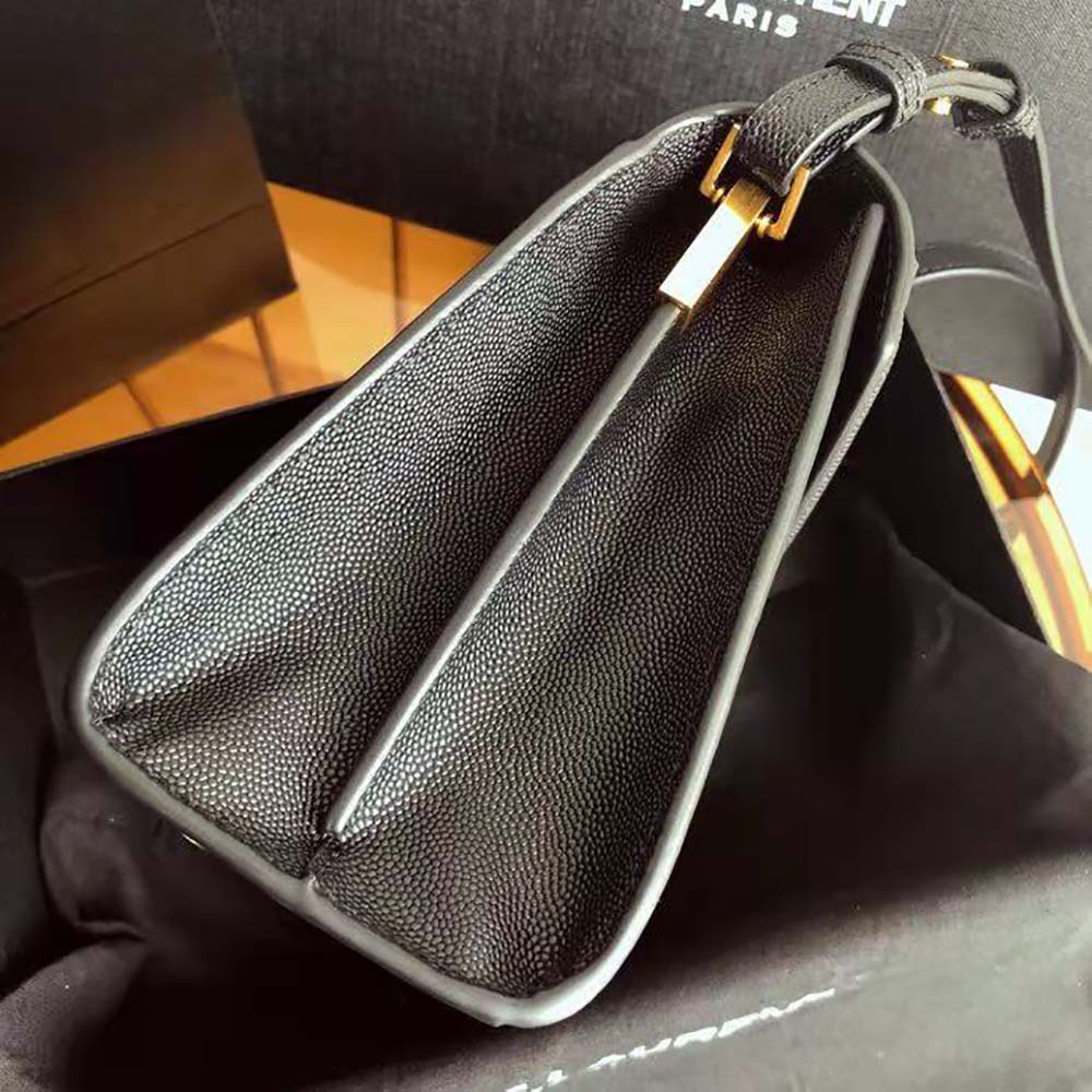 Saint Laurent YSL Women Cassandra Mini Top Handle Bag in Grain DE Poudre Embossed Leather - image 6