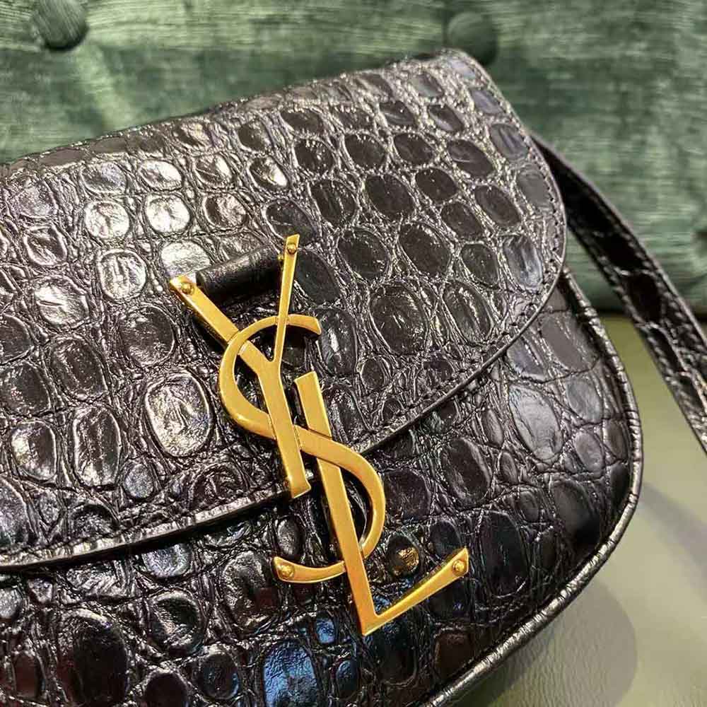 Saint Laurent YSL Women Kaia Small Satchel in Crocodile-Embossed Leather - image 10