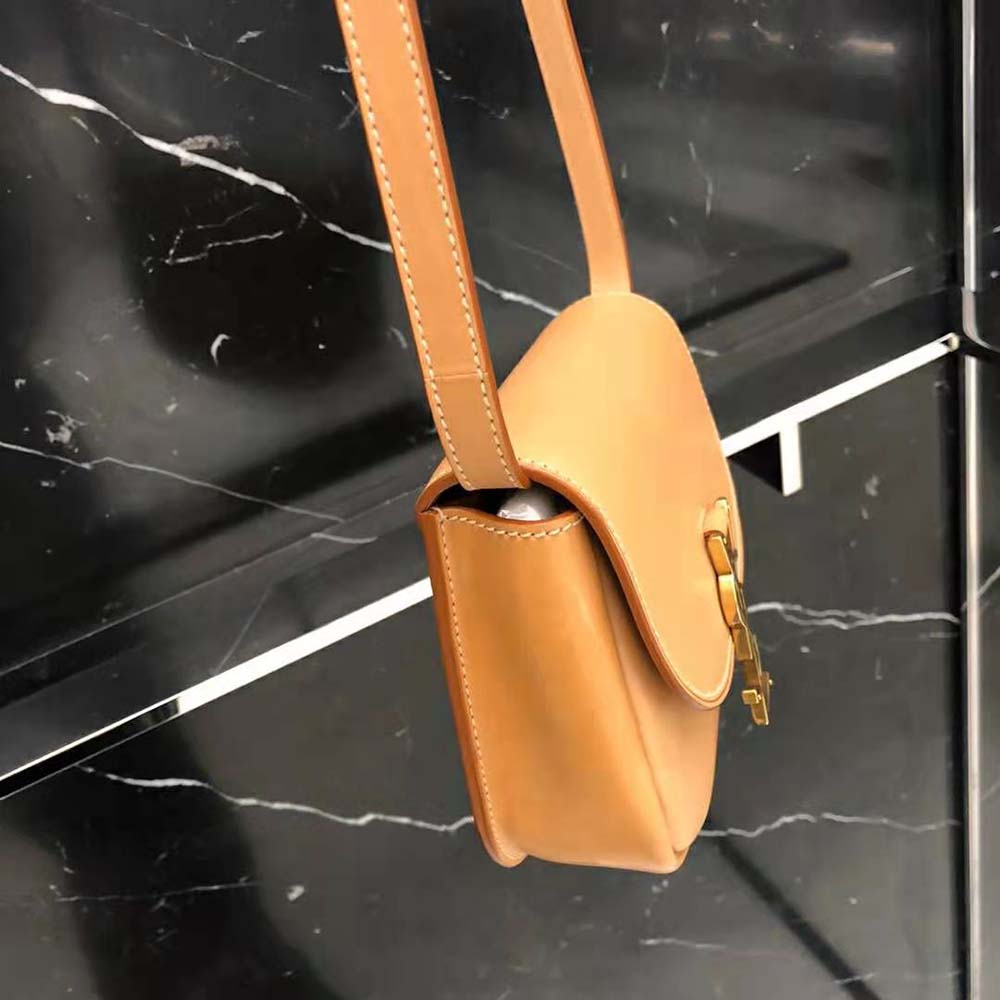 Saint Laurent YSL Women Kaia Small Satchel in Smooth Vintage Leather-Brown - image 7