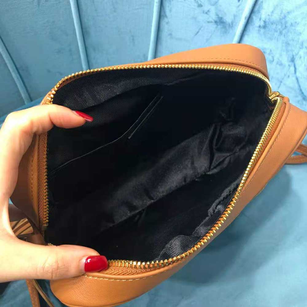 Saint Laurent YSL Women Lou Camera Bag in Quilted Suede and Smooth Leather - image 7