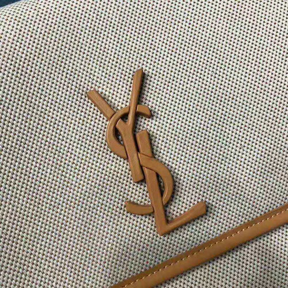 Saint Laurent YSL Women Niki Medium in Cotton canvas and Vintage Leather - image 8
