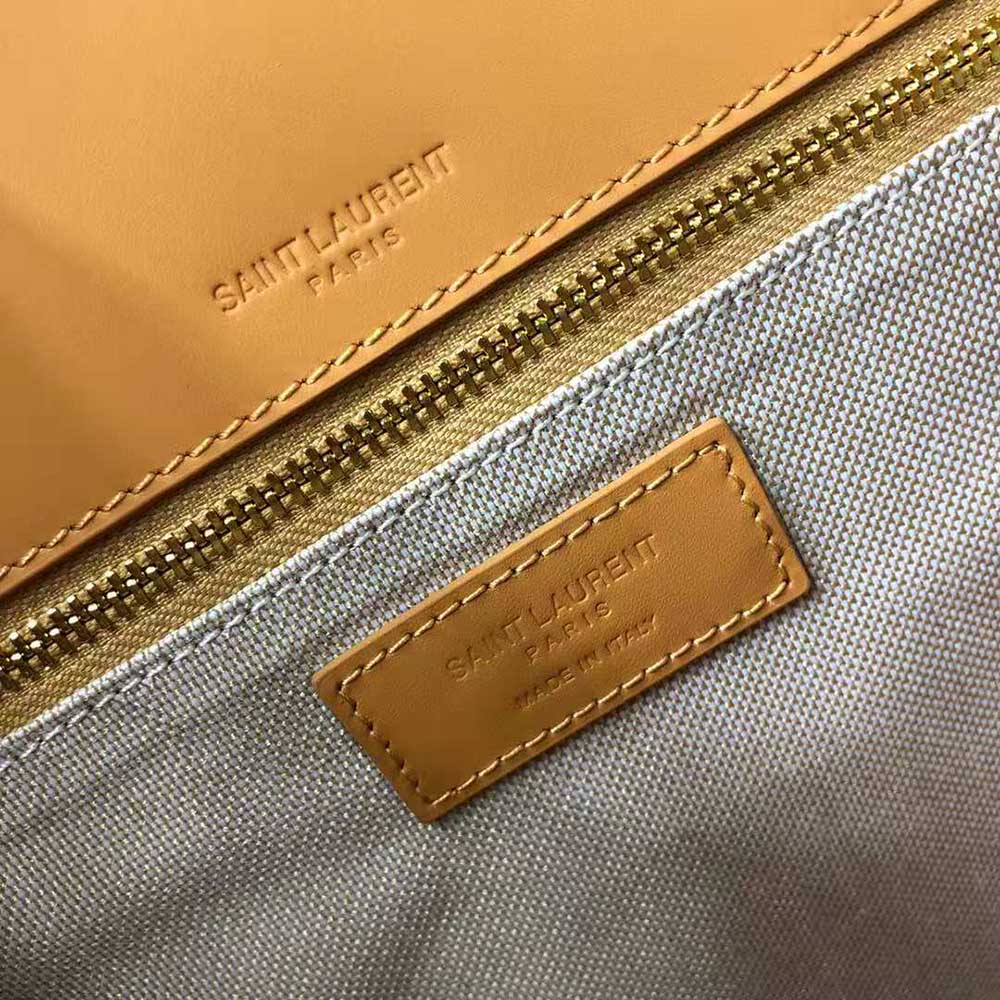 Saint Laurent YSL Women Niki Medium in Cotton canvas and Vintage Leather - image 9