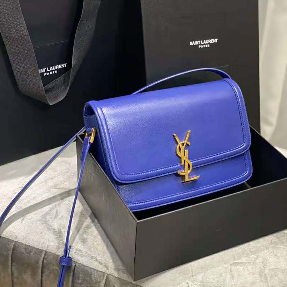 Saint Laurent YSL Women Solferino Medium Satchel in Box Saint Laurent Leather - image 4
