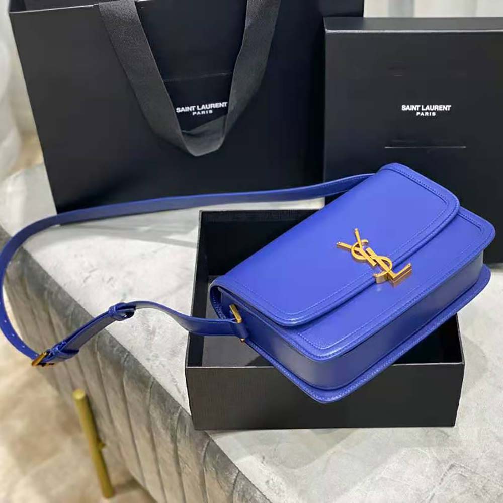 Saint Laurent YSL Women Solferino Medium Satchel in Box Saint Laurent Leather - image 5