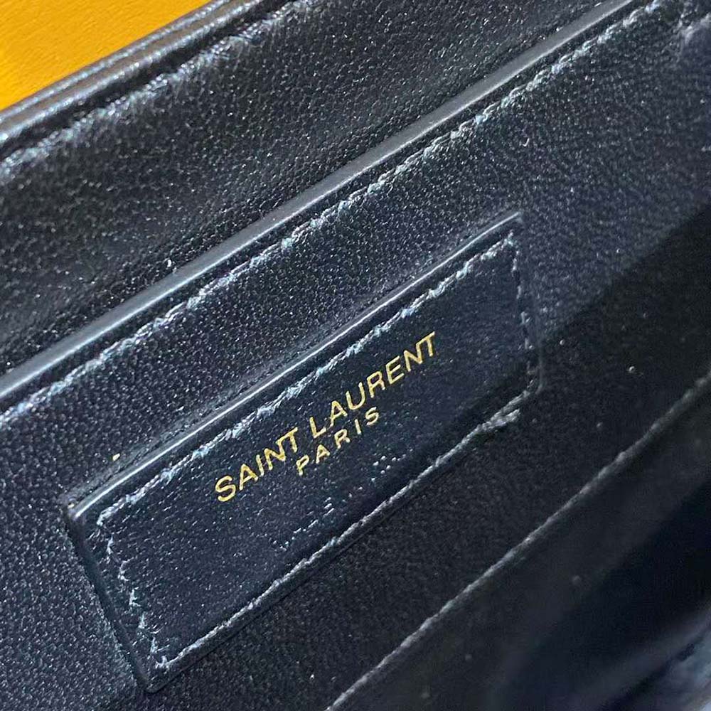 Saint Laurent YSL Women Solferino Medium Satchel in Box Saint Laurent Leather-Brown - image 10