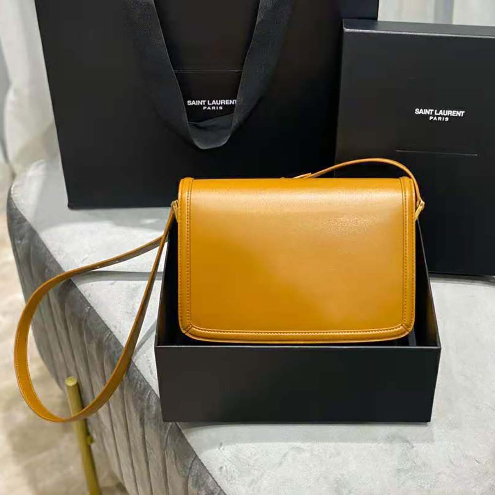 Saint Laurent YSL Women Solferino Medium Satchel in Box Saint Laurent Leather-Brown - image 4