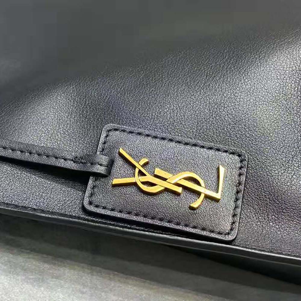 Saint Laurent YSL Women Tag Hobo Bag in Smooth Saddle Leather-Black - image 7