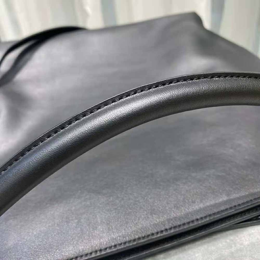 Saint Laurent YSL Women Tag Hobo Bag in Smooth Saddle Leather-Black - image 9