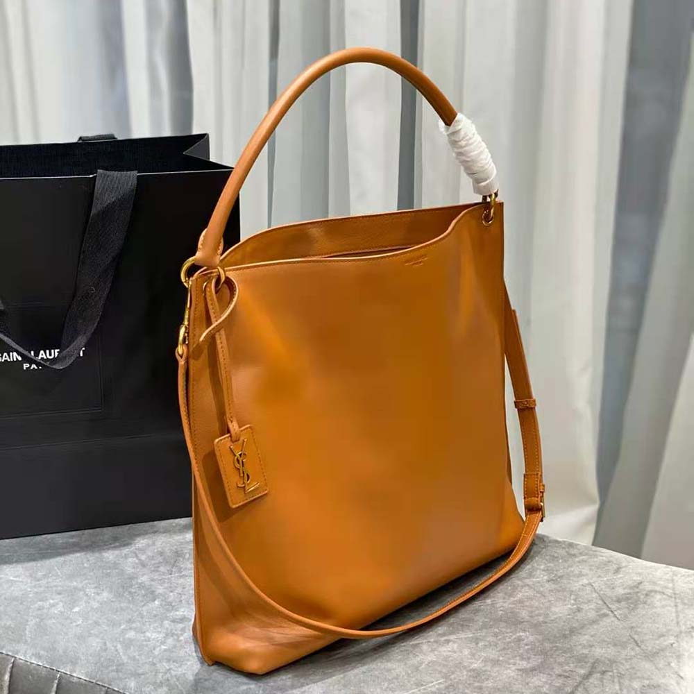 Saint Laurent YSL Women Tag Hobo Bag in Smooth Saddle Leather - image 4
