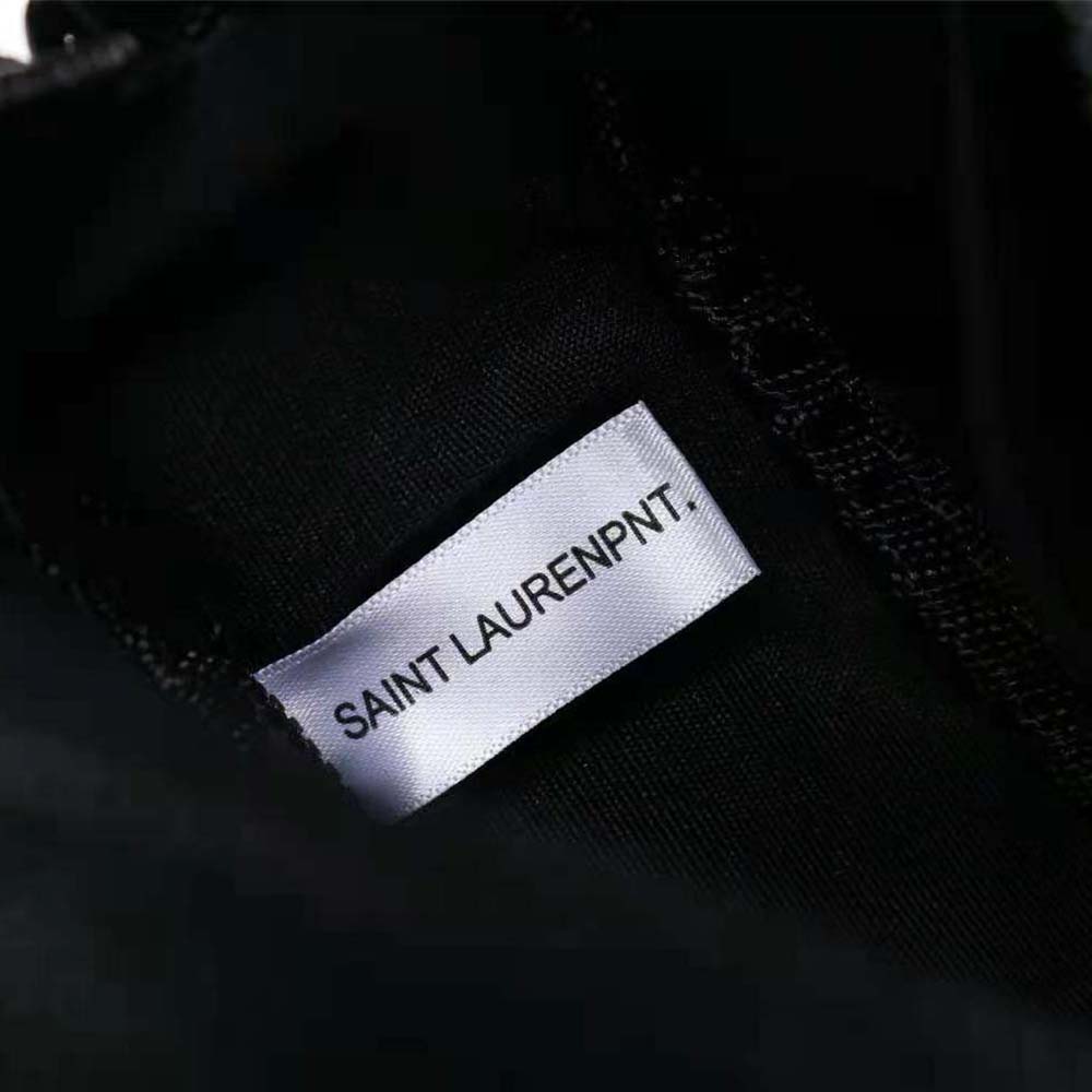 Saint Laurent YSL Women Vinyle Round Camera Bag in Chevron-Quilted Smooth Leather - image 9