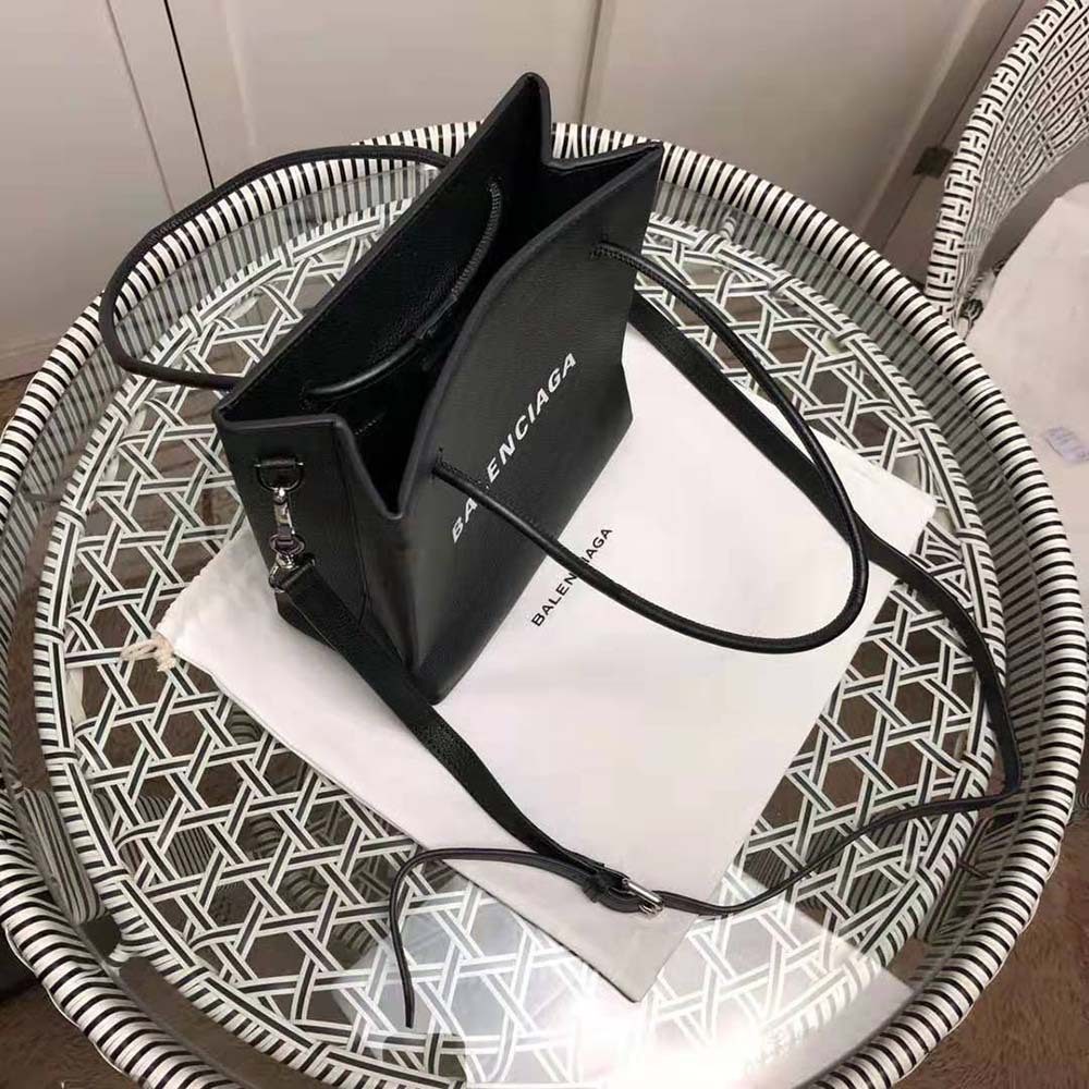 Balenciaga Women Shopping XXS North South Tote Bag in Squared Calfskin Bag-Black - image 8