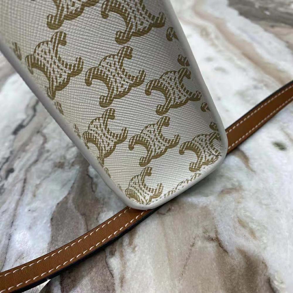 Celine Women Mini Vertical Cabas in Triomphe Canvas with Celine Print - image 7