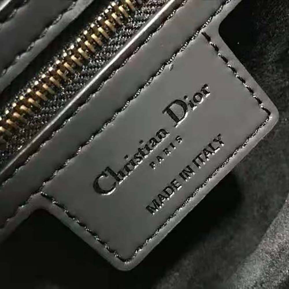Dior Women Mini Saddle Bag Black Ultramatte Calfskin - image 10