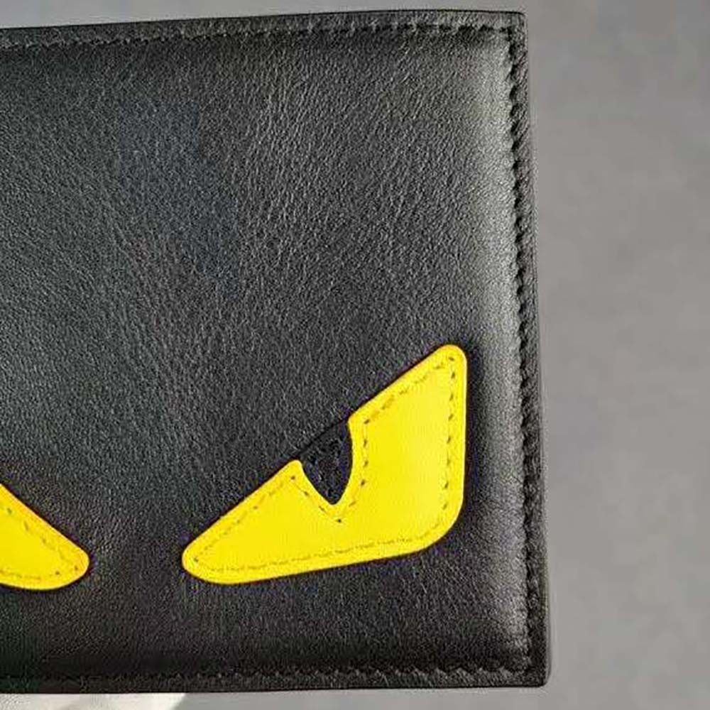 Fendi Men Wallet Black Leather Horizontal Wallet - image 9