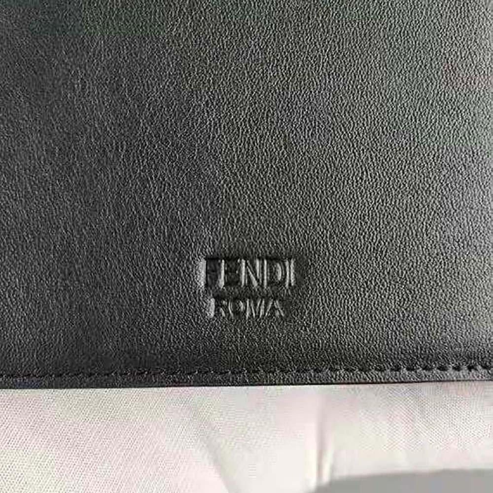 Fendi Men Wallet Black Leather Horizontal Wallet - image 8