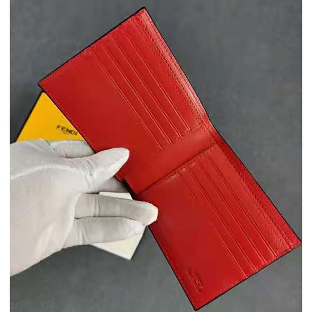 Fendi Men Wallet Black Leather Horizontal Wallet - image 5