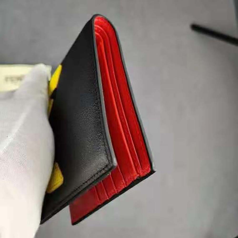 Fendi Men Wallet Black Leather Horizontal Wallet - image 4