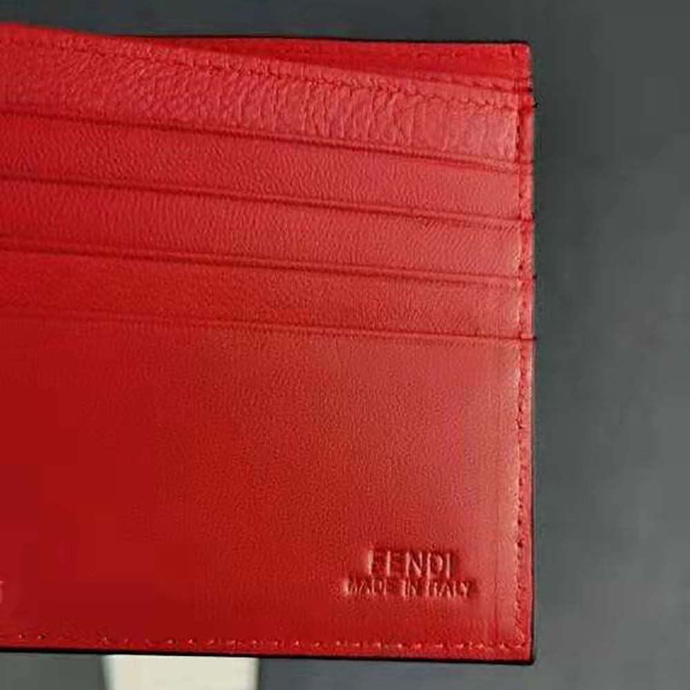 Fendi Men Wallet Black Leather Horizontal Wallet - image 7