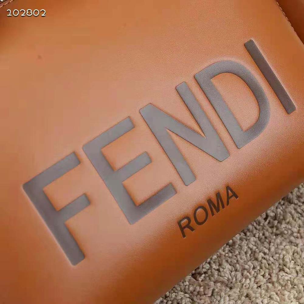Fendi Women Medium by the way Brown Leather Boston Bag - image 10