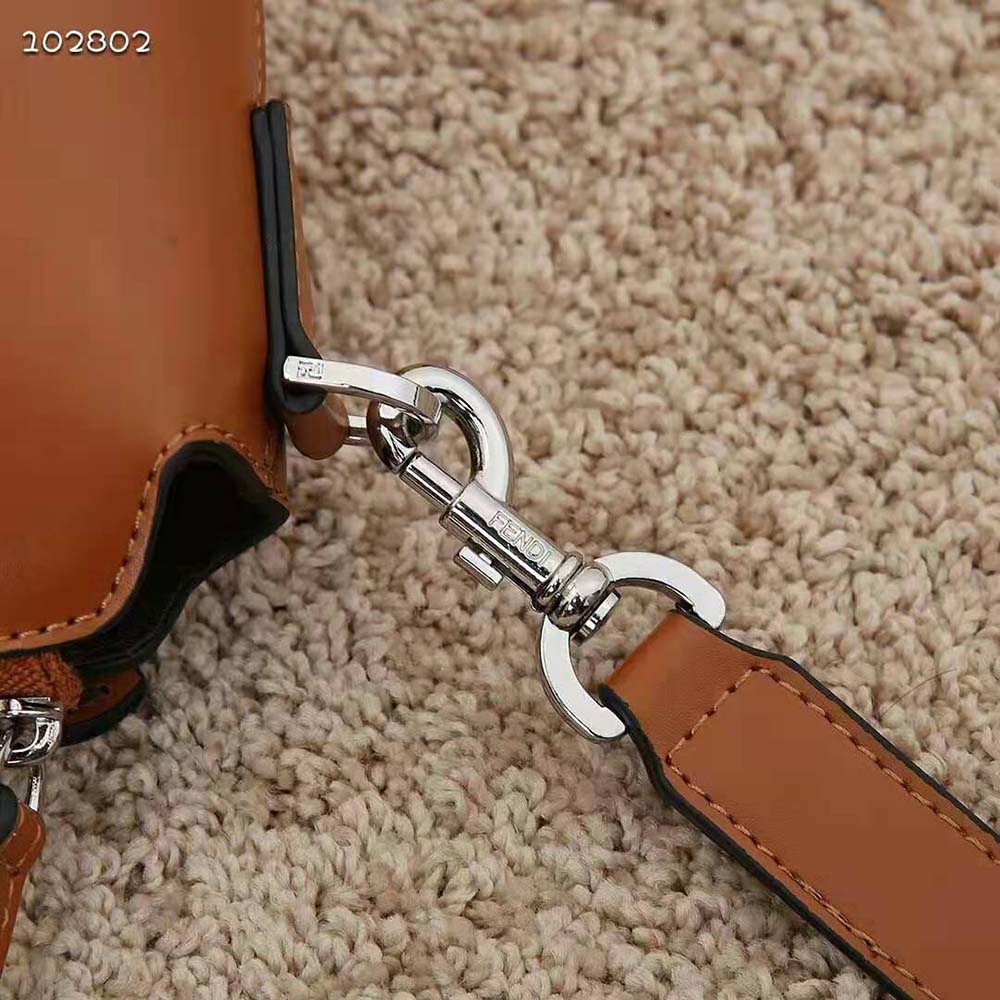 Fendi Women Medium by the way Brown Leather Boston Bag - image 8