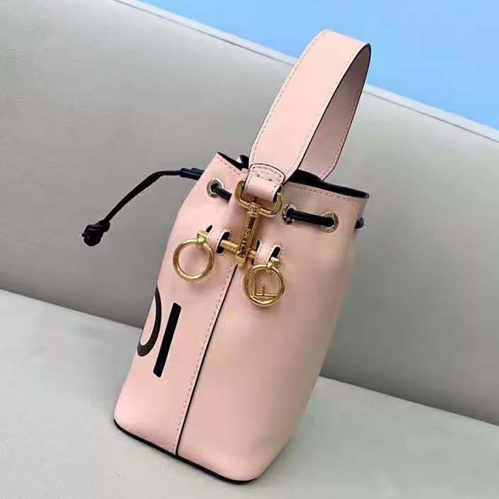 Fendi Women Mon Tresor Pink Leather Mini Bag - image 4