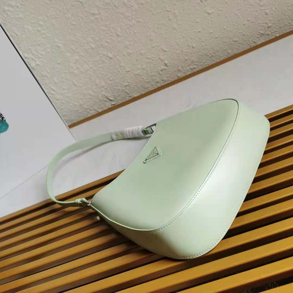Prada Women Prada Cleo Brushed Leather Shoulder Bag-Aqua - image 5