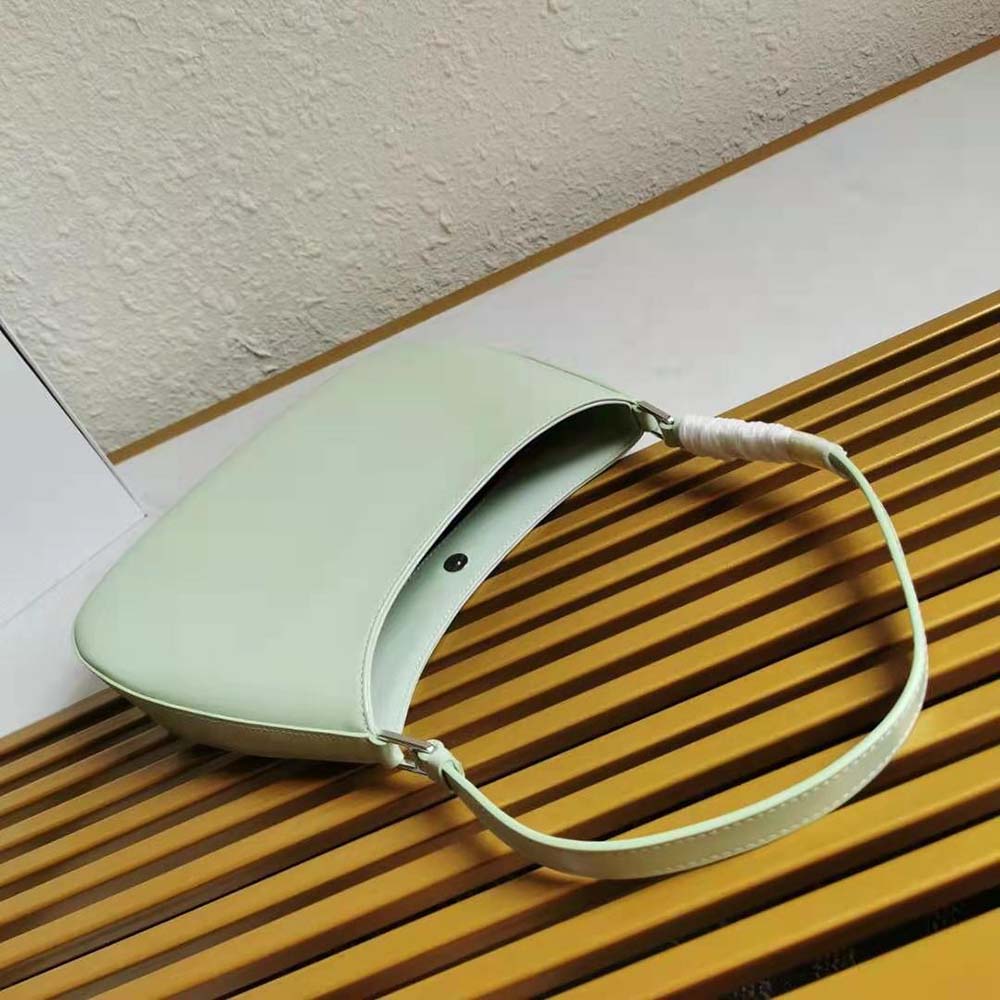 Prada Women Prada Cleo Brushed Leather Shoulder Bag-Aqua - image 6