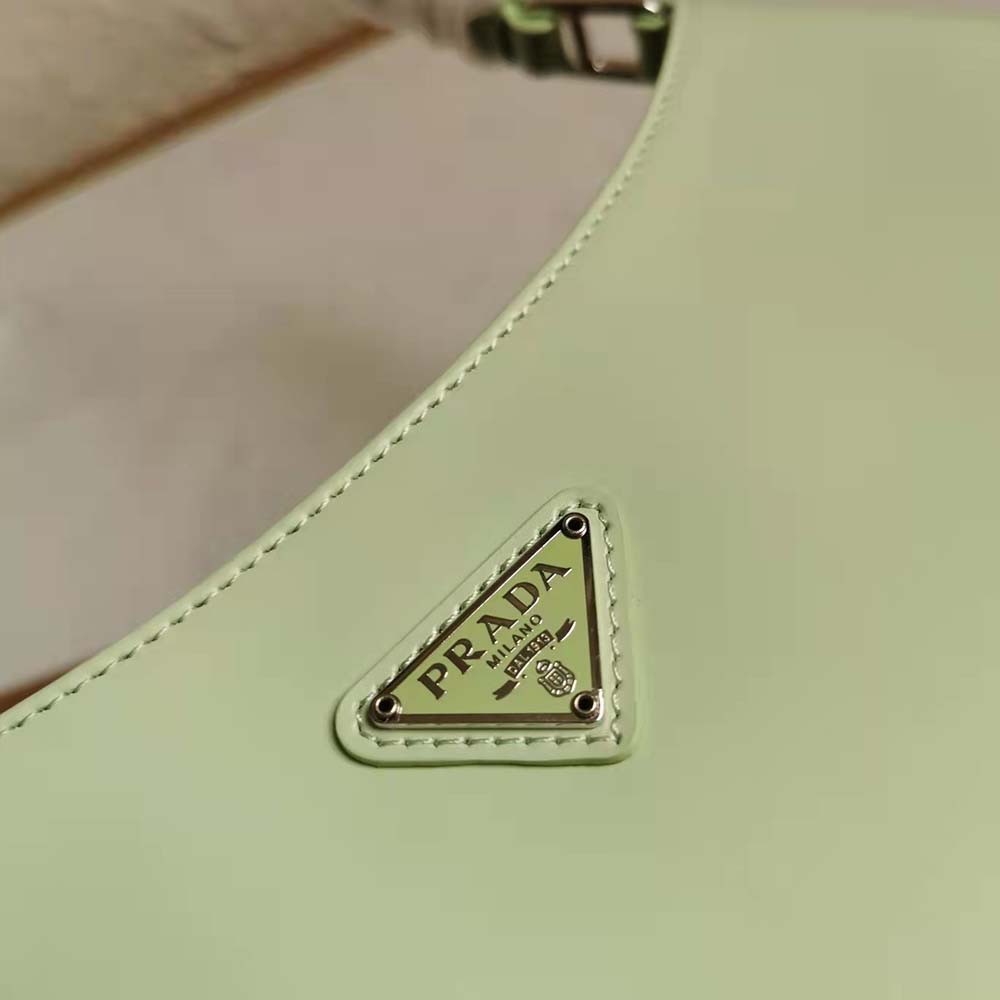 Prada Women Prada Cleo Brushed Leather Shoulder Bag-Aqua - image 10