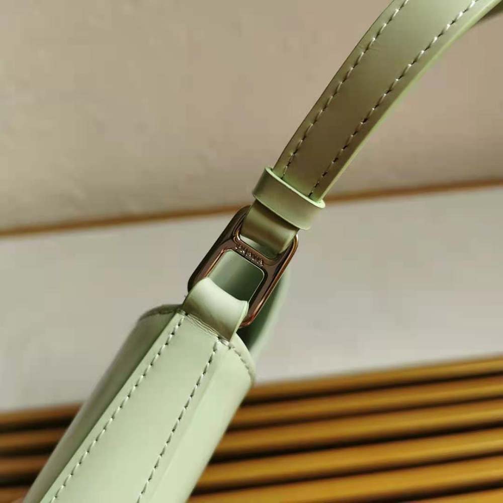 Prada Women Prada Cleo Brushed Leather Shoulder Bag-Aqua - image 9