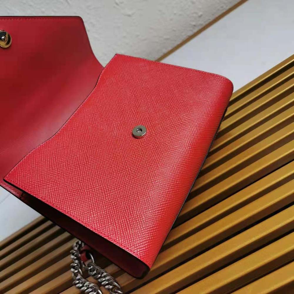Prada Women Saffiano Leather Prada Monochrome Bag-Red - image 6