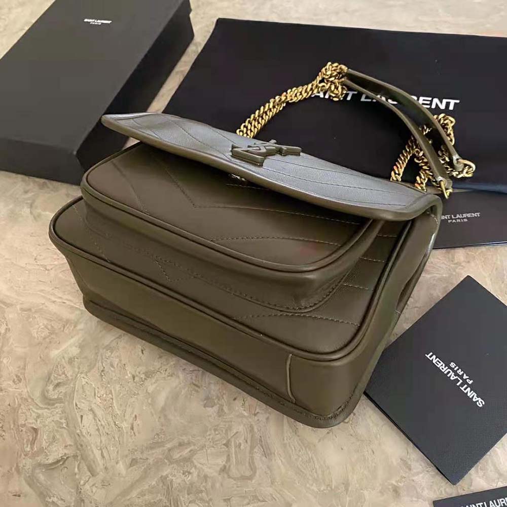 Saint Laurent YSL Women Niki Baby in Lambskin-Dark Green - image 6