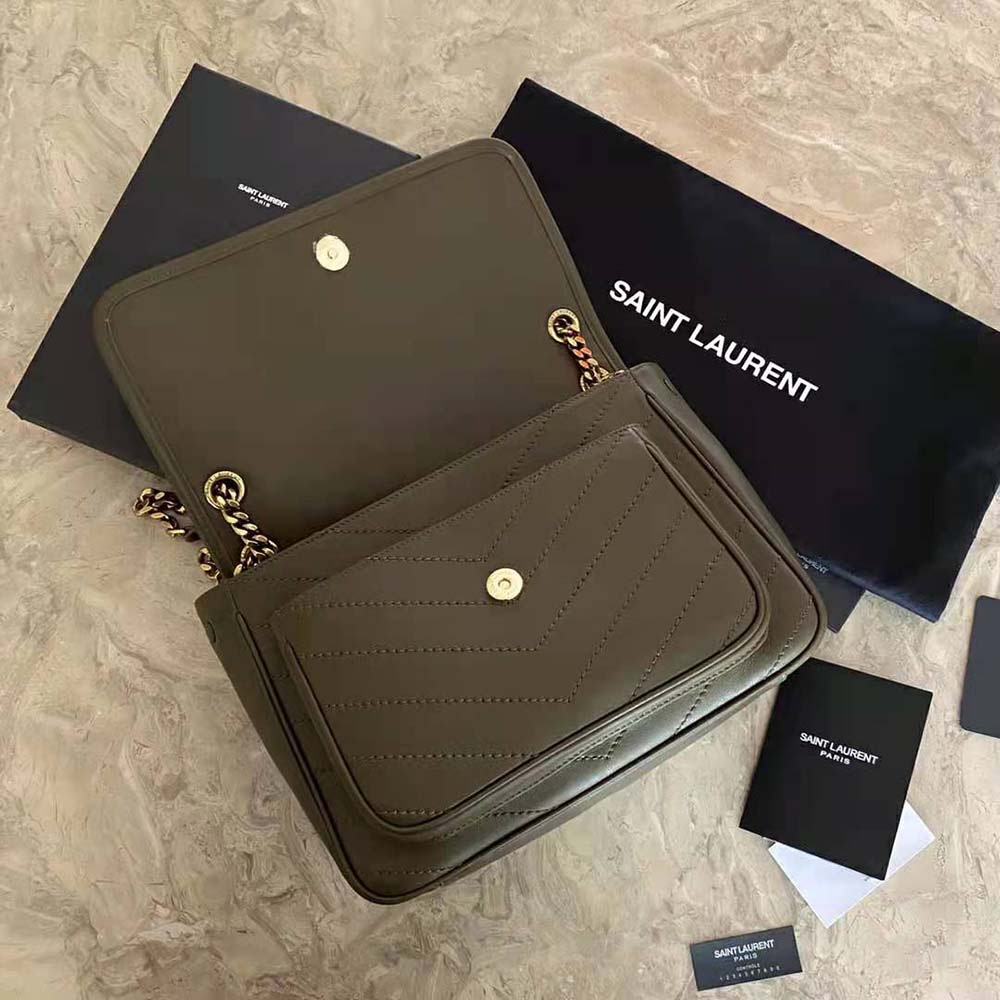 Saint Laurent YSL Women Niki Medium in Lambskin-Green - image 5