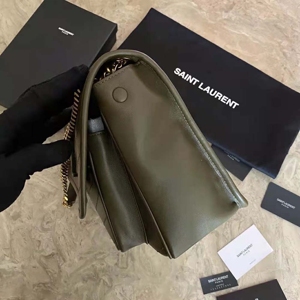 Saint Laurent YSL Women Niki Medium in Lambskin-Green - image 7
