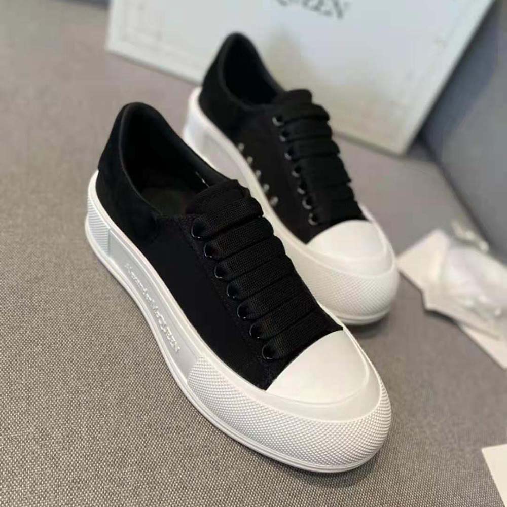 Alexander Mcqueen Women Deck Lace Up Plimsoll-Black - image 8
