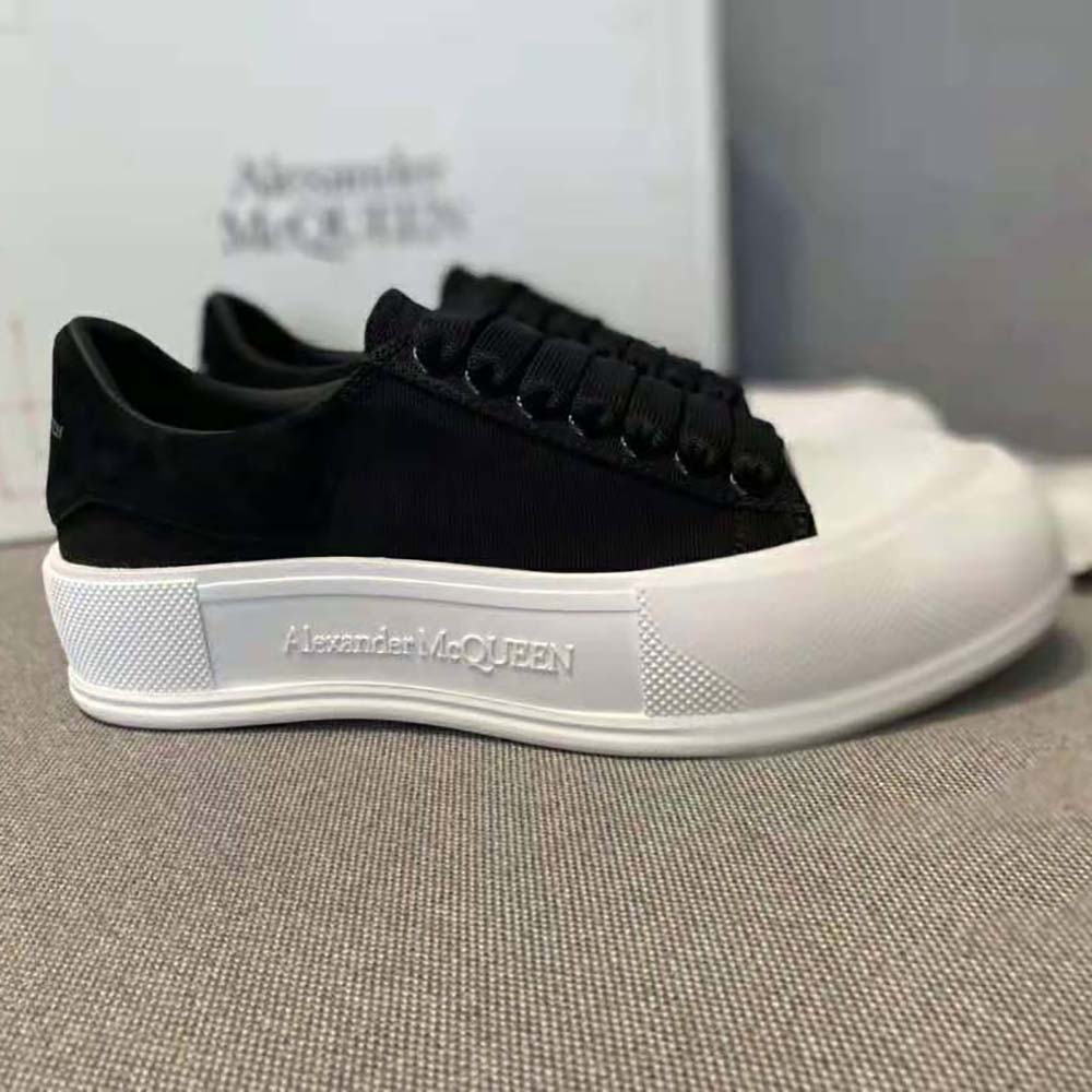 Alexander Mcqueen Women Deck Lace Up Plimsoll-Black - image 7