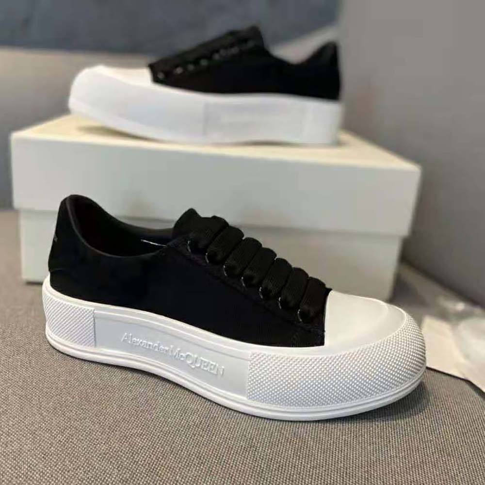 Alexander Mcqueen Women Deck Lace Up Plimsoll-Black - image 6