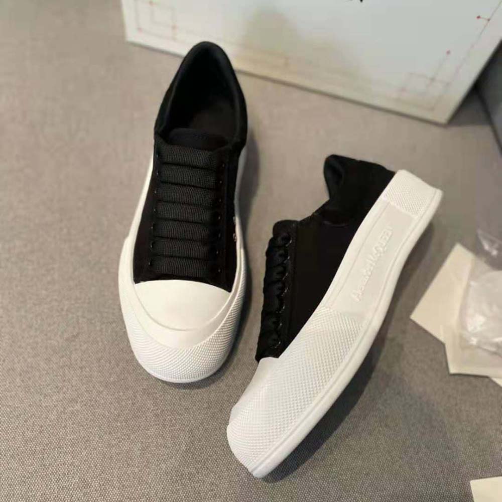 Alexander Mcqueen Women Deck Lace Up Plimsoll-Black - image 4