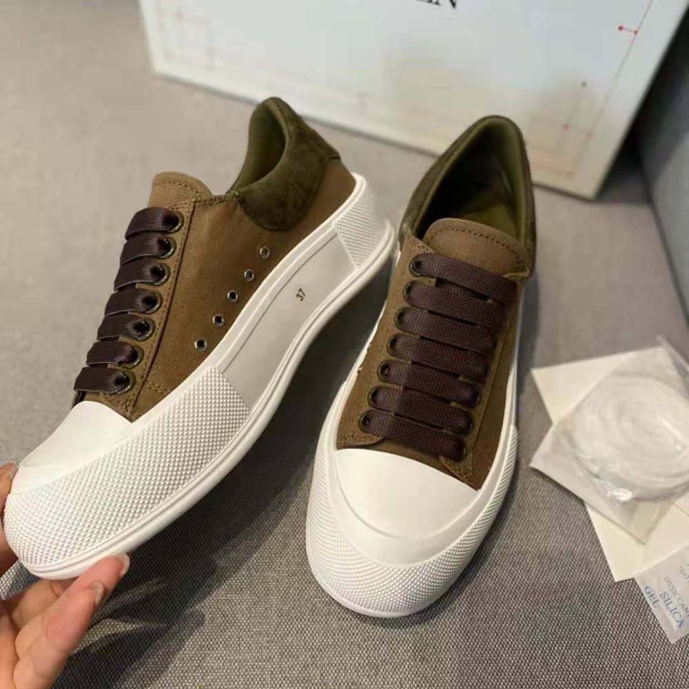 Alexander Mcqueen Women Deck Lace Up Plimsoll-Brown - image 5