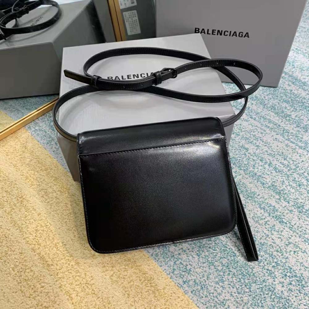 Balenciaga Women B Small Bag in Black Shiny Calfskin - image 4