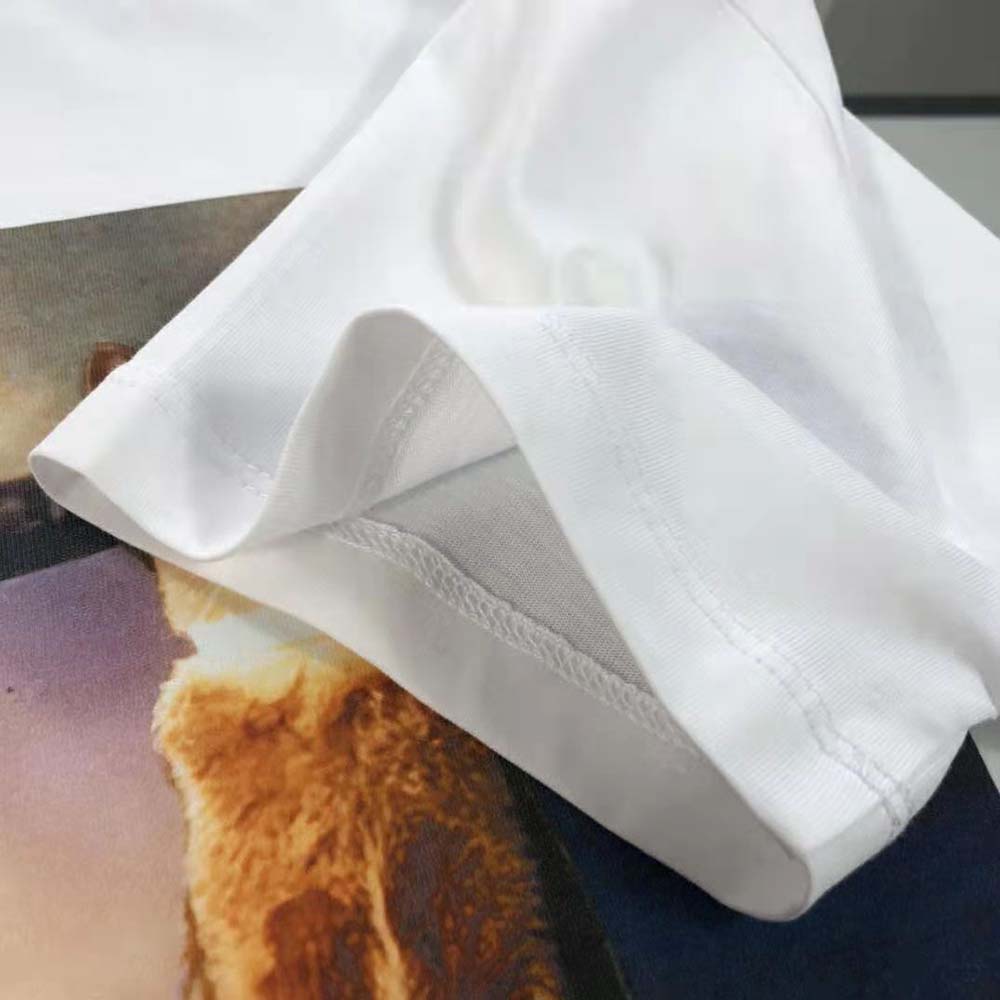 Balenciaga Men I Love U Medium Fit T-shirt in White Vintage Jersey - image 9