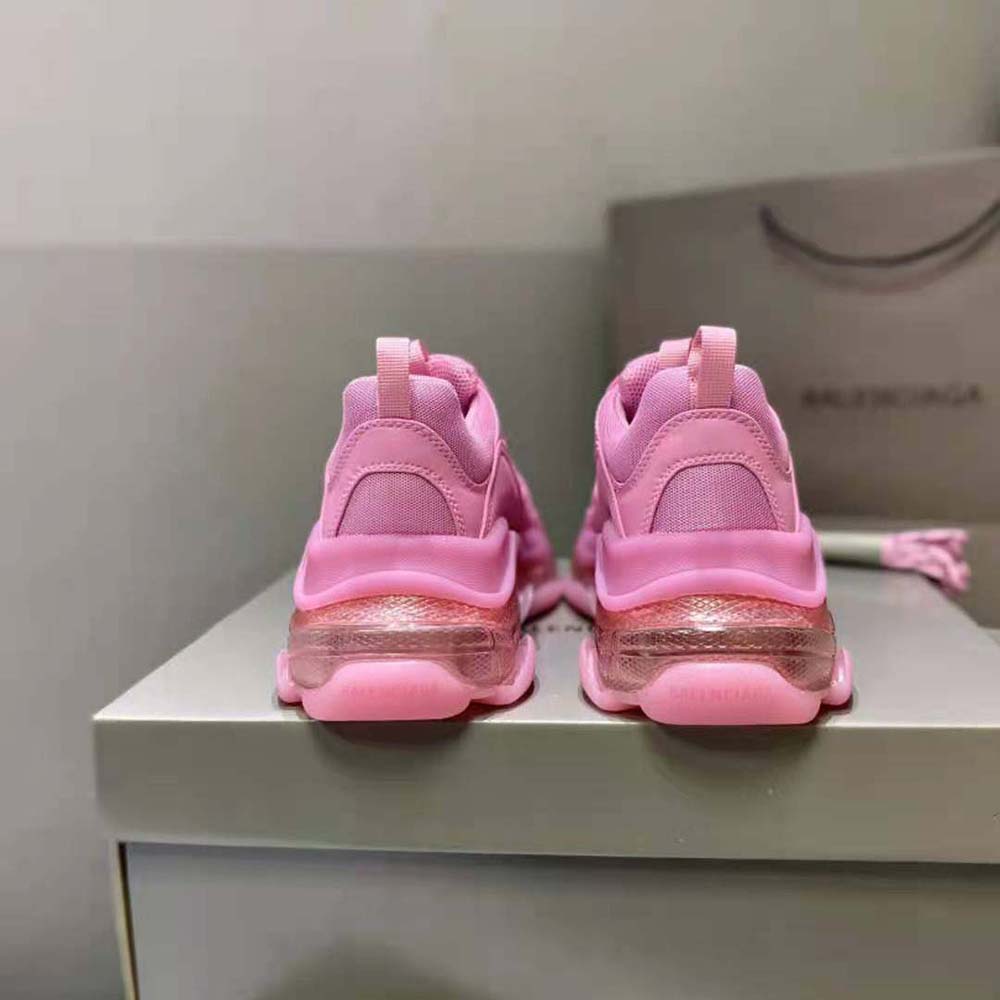 Balenciaga Women Triple S Clear Sole Sneaker in Light Pink Double Foam and Mesh - image 7