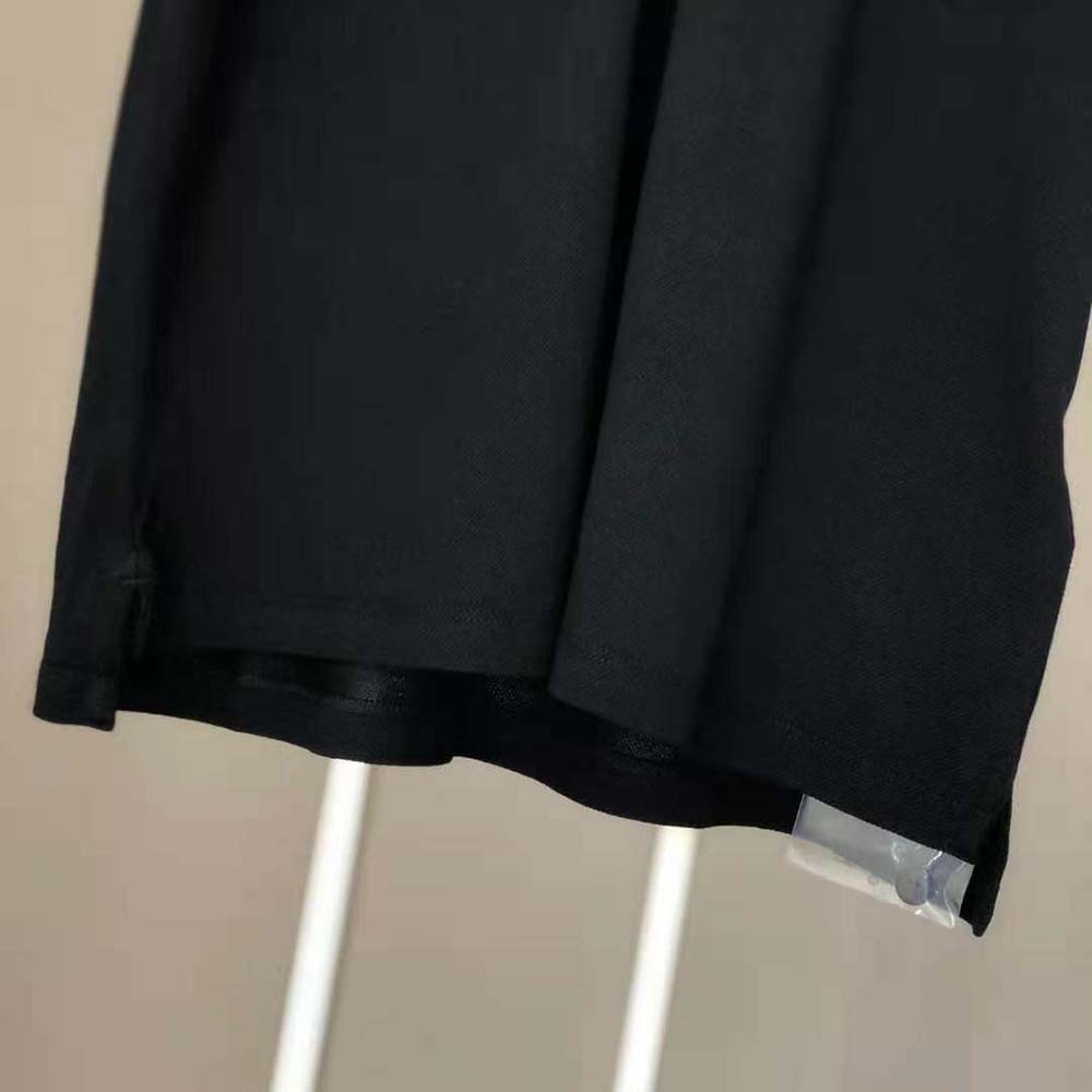 Burberry Men Logo Detail Cotton Pique Polo Shirt-Black - image 9