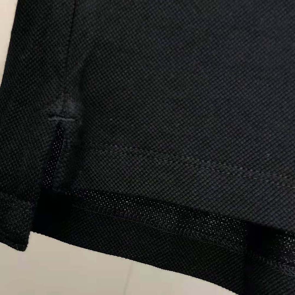 Burberry Men Logo Detail Cotton Pique Polo Shirt-Black - image 8