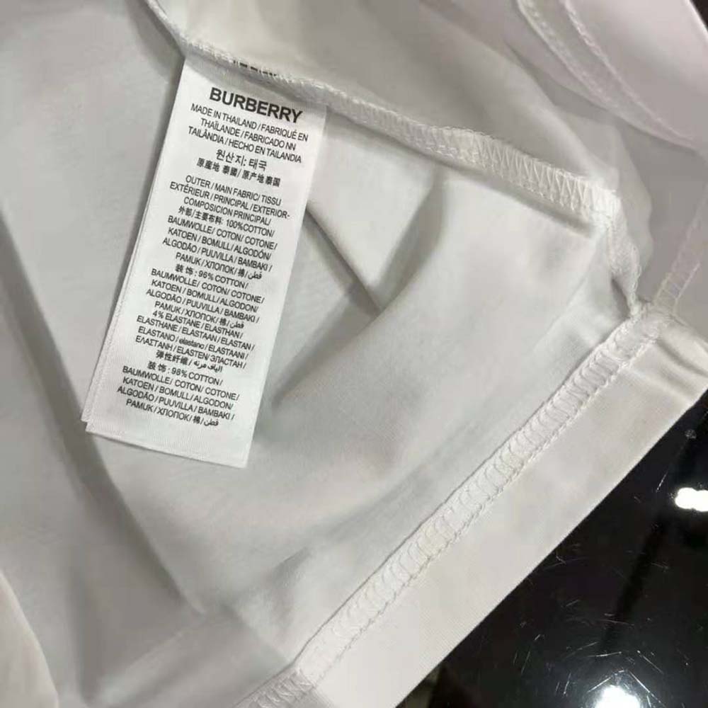 Burberry Men Montage Print Cotton Oversized T-shirt-White - image 8