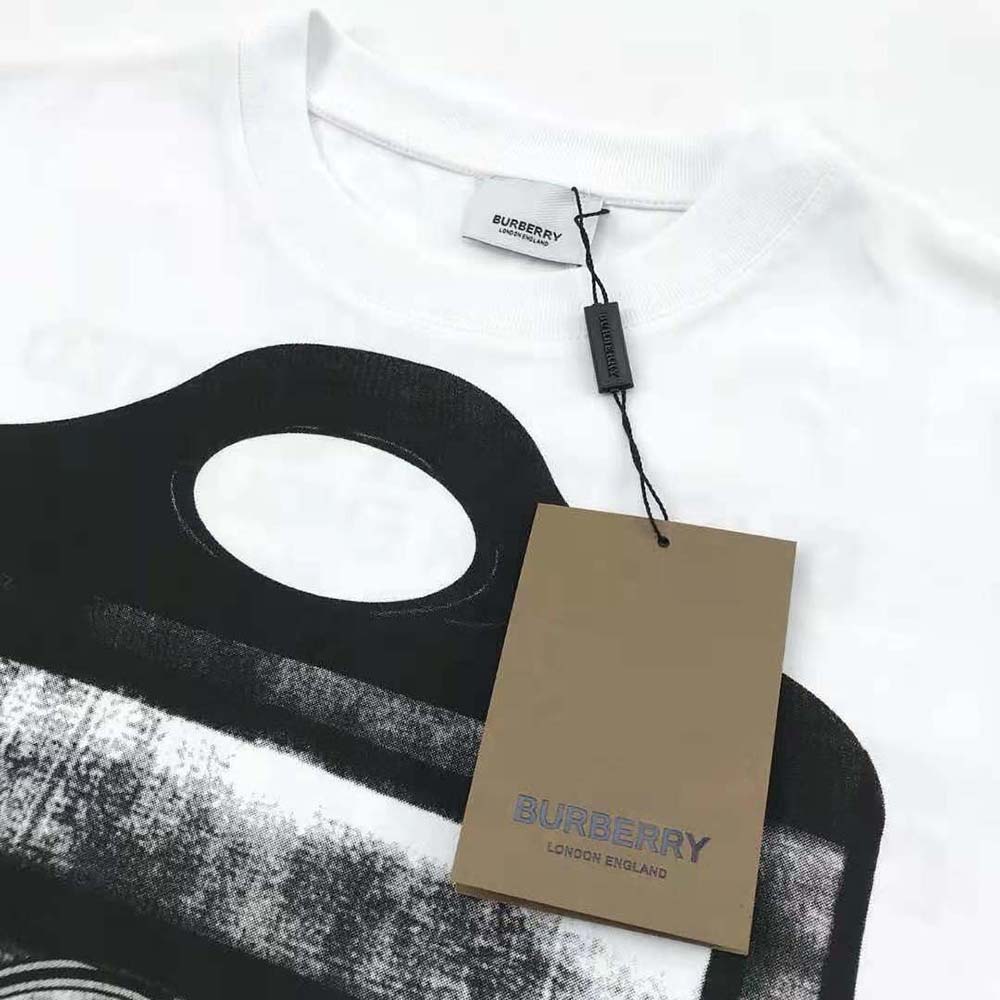 Burberry Women Pocket Bag Print Cotton Jersey T-shirt-White - image 7
