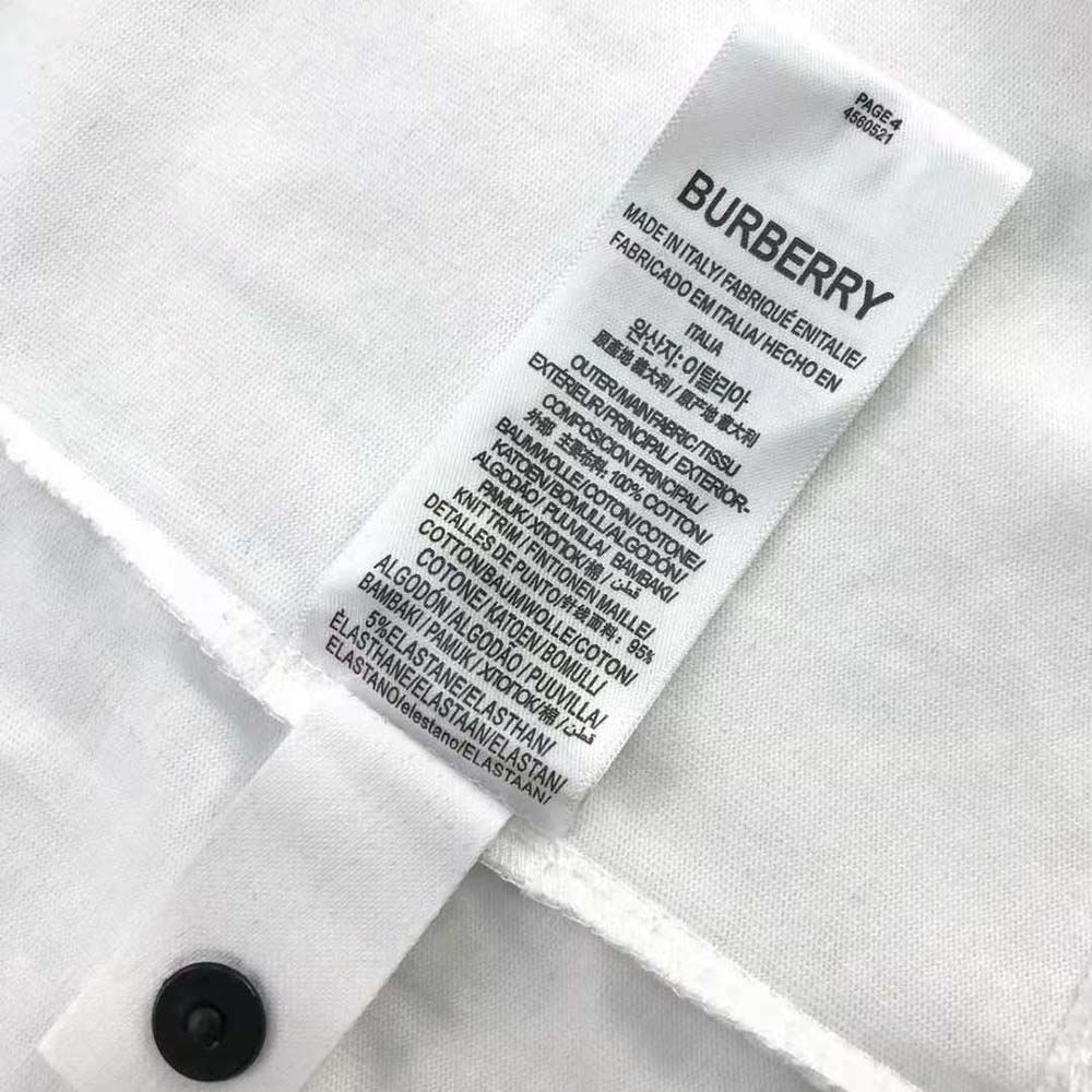 Burberry Women Pocket Bag Print Cotton Jersey T-shirt-White - image 4